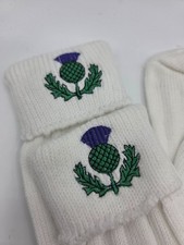 Scottish Thistle Design White