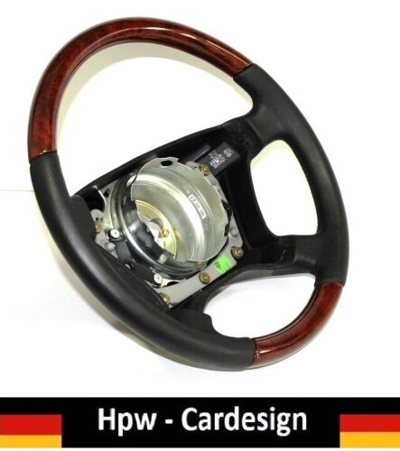 Steering wheel wood burl black - steering,
