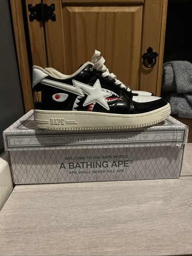 Black shark bape sta low - sta, men's
