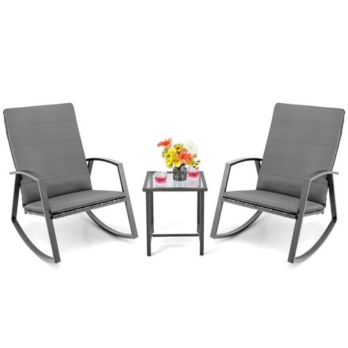 3pcs outdoor rattan - 3pcs,