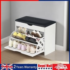 Shoe Bench with Flip Drawer