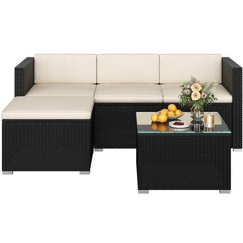 5pcs rattan garden furniture - 5pcs,