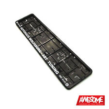 NUMBER PLATE SURROUND/FRAME/HOLDER VW/AUDI AUTOHAUS WOLFSBURG ABT (SINGLE)