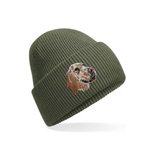ORANGE BELTON ENGLISH SETTER EMBROIDERED BEANIE 13 COLOURS WITH GIFT BOX