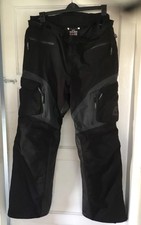 RUKKA Overpass C2 Motorcycle Trousers Goretex Cordura Leather Size 58/34” In Leg