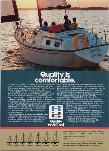 Yachts original 1982 print - s2,