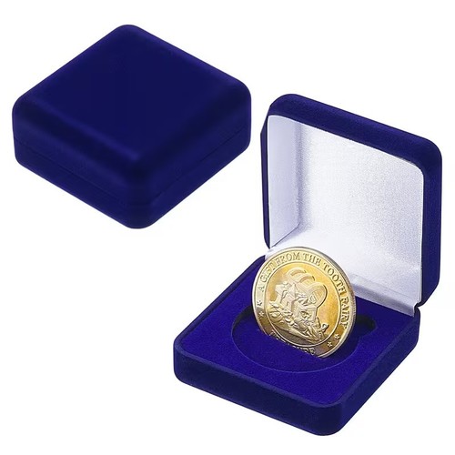Coin medal display blue - 1, /