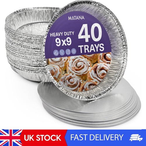 Round foil trays with - 40,