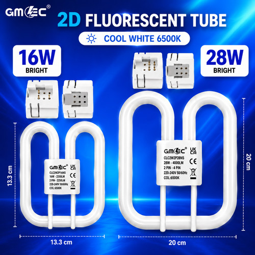 Fluorescent bathroom light - 2d,
