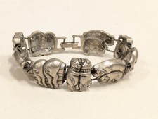 S80 Marked Silver Tone Pig