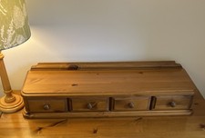 DUCAL GALLERY STORAGE DRAWERS VICTORIA PINE WOOD MERCHANT CHEST STYLE 4 DRAWER 