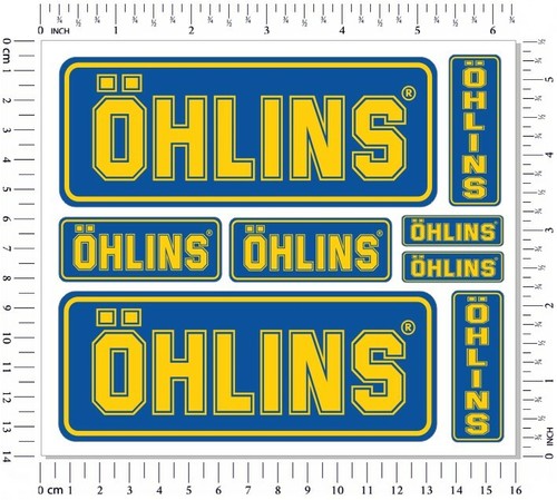 Ohlins fork shock stickers - ohlins,