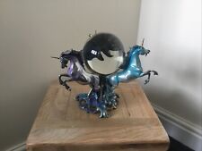 Franklin Mint Unicorns of the New Age Pewter sculptor Crystal Ball