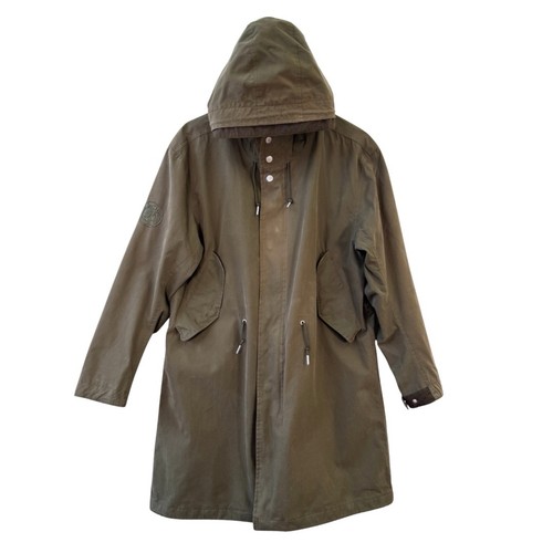 Pretty green parka coat - size, m