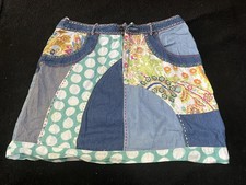 Rene Derhy Mini Skirt Denim Patchwork Size M PRELOVED CHRISTMAS 