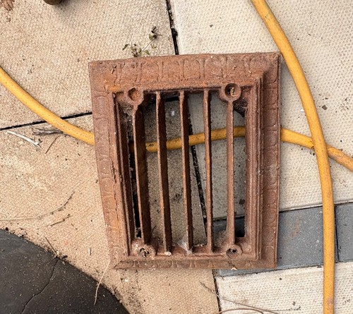 Cast iron footscraper foot - cast,