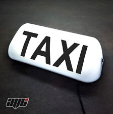 14.5" LED MAGNETIC TAXI ROOF SIGN LIGHT WHITE TAXI METER TOP SIGN CAB LIGHT