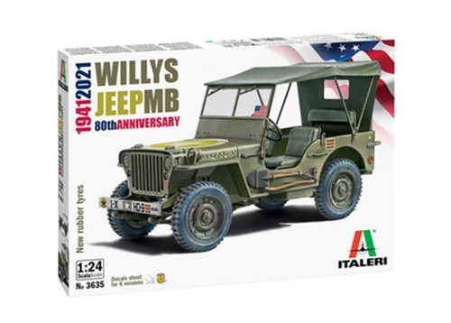 Italeri 24 willys jeep - 1/24,