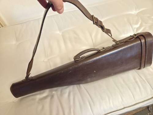 Vtg gun slip case leather - slip,