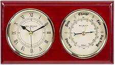 Classical Wooden Wall Clock & Barometer Piano Finish Mahogany