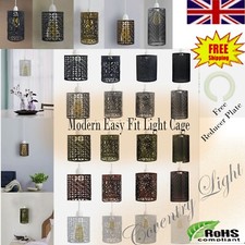 Shade Drum Style Metal Easy Fit Retro Light Pendant Ceiling Wall Light Lampshade