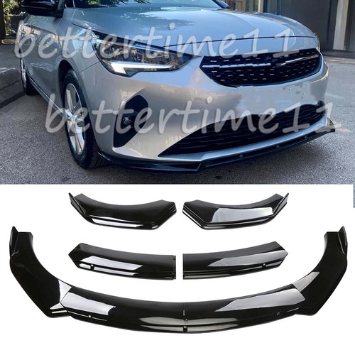 Gloss black front bumper - bumper, lip