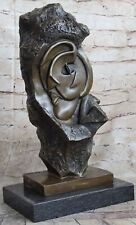 Abstract Bronze Face Sculpture