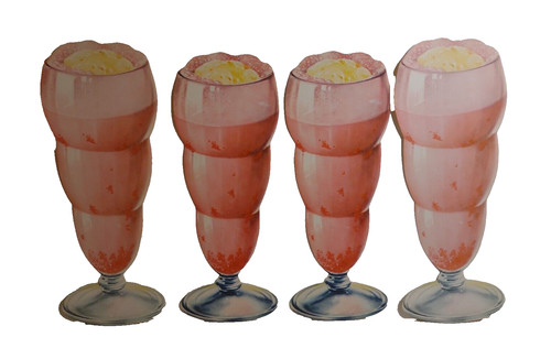 Strawberry milk shake - strawberry,