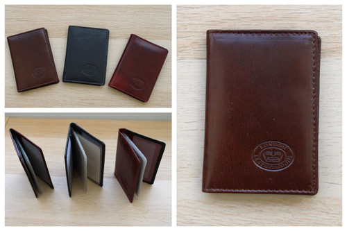 Genuine leather credit card - credit,