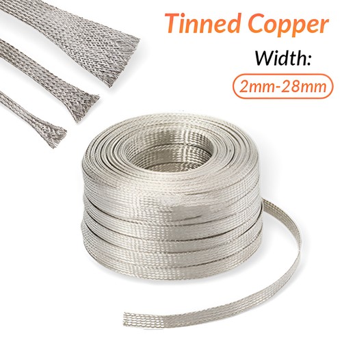 Tinned copper braided sleeve - braided,