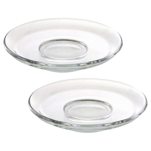 Pcs glass transparent round - 2,