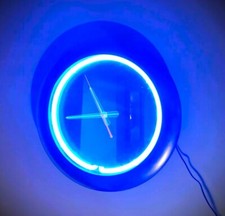 vintage retro neon clock