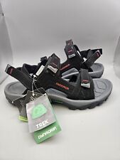 Karrimor Antibes Leather Men's Walking Hiking Sandals Size UK 12 EU 47 black 