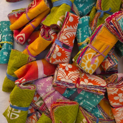 Vintage cotton sari - vintage,