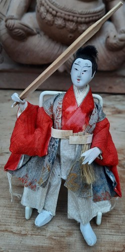 Antique japanese doll - japanese, musha
