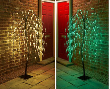 5ft Weeping Willow Tree with 240 LED Lights Christmas Deco -Indoor/Outdoor