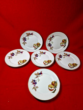Royal Worcester EVESHAM GOLD : Set of 6 Side Plates  : 16.5cm dia : Lovely Cond