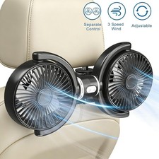 Car Fan for Backseat Dual Head