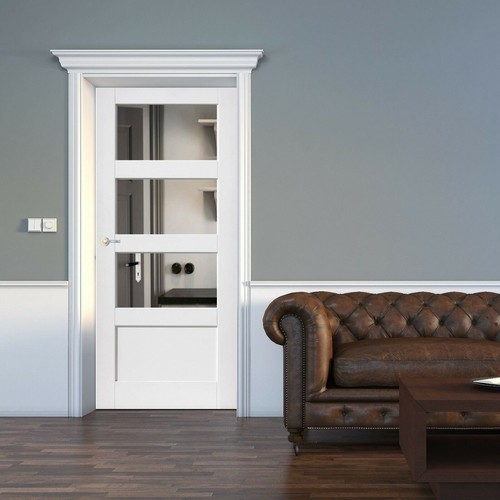 Internal door white - shaker, 3