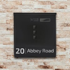 Personalised lockable post box - personalised,