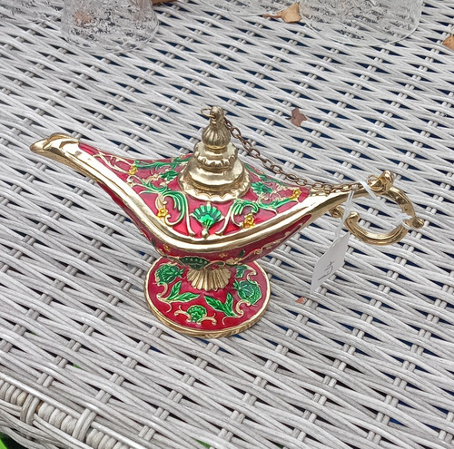 Aladdin style genie - genie, lamp