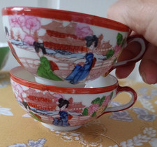 2x Vintage Geisha Tea Cup Made