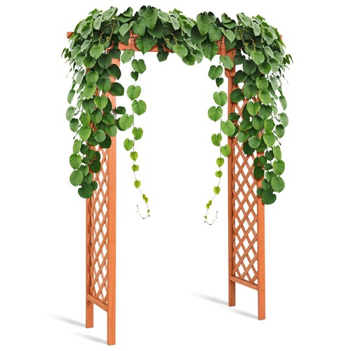Wooden garden arch - garden,