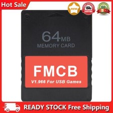 Retro FMCB V1.966 USB HDD Memory Card for PS2 PS1 Game Consoles Card (64MB) UK