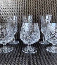 Set Of Six Thomas Webb Crystal