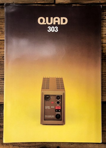 Quad model 303 amplifier 1pg - model,