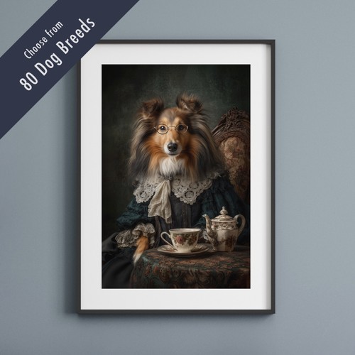 Funny dog tea - party, –