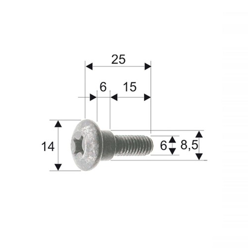 Cross head body screws - 10,