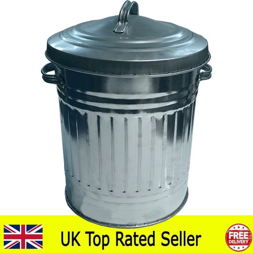 30l galvanised metal bin - 30l,