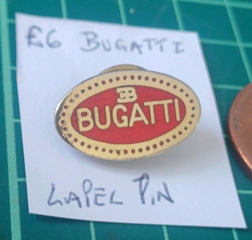 Bugatti enamel lapel pin - lapel, pin,